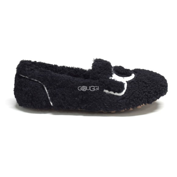 UGG Hailey Fluff Loafer Black