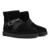 Men`s UGG Classic Ultra Mini Hybrid Strap Short Boots Black