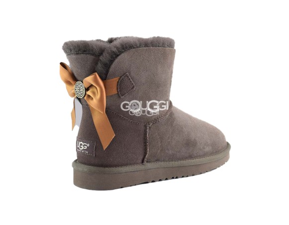 Bailey Bow Mini Medallion Chocolate