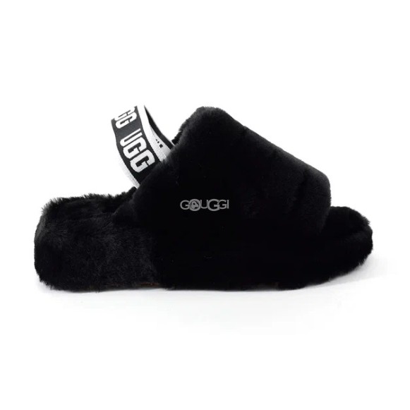 Ugg Fluff Yeah Slide Black