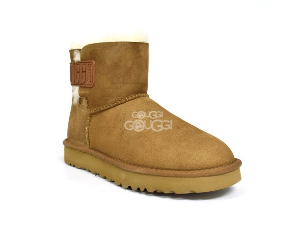 Mini Bailey Logo Strap Suede Chestnut