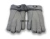 меховые перчатки мужские Leather Grey