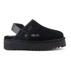 Goldenstar Clog Platform Black