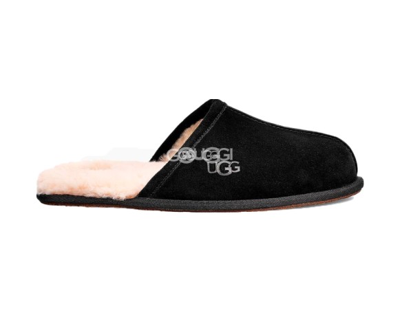 MENS Scuff Slippers Black