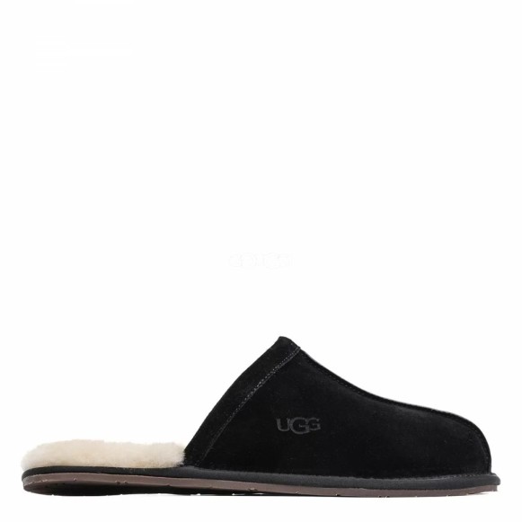 MENS Scuff Slippers Black