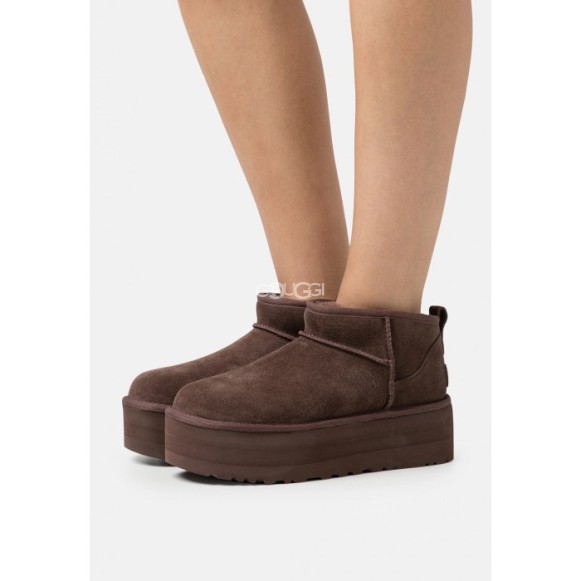 UGG Classic Ultra Mini Platform Burnt Cedar