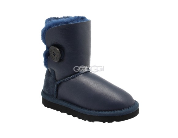 Kids Bailey Button Metallic Navy (Black Stole)