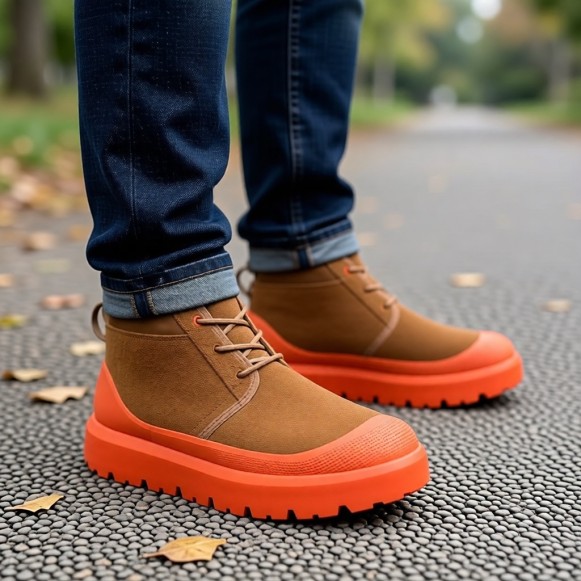 Мужские ботинки с галошами Ugg Mens Neumel Hybrid Chestnut / Orange