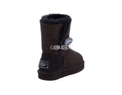 Kids Bailey Button Glitter Chocolate