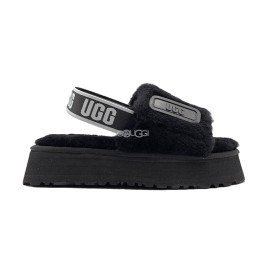 Disco Slide Seashell Black