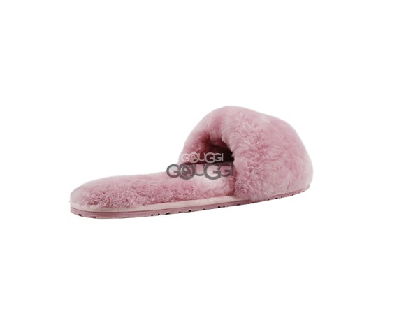 Fluff Slide Slippers Pink