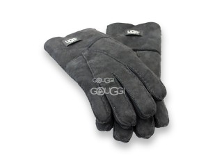 Меховые перчатки мужские UGG Suede Black
