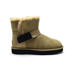 Ugg Mini Bailey Graphic Logo Suede Sand